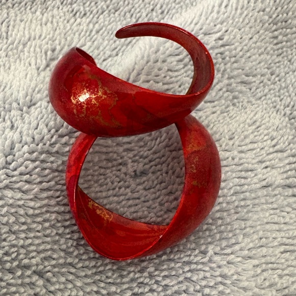 1980’s Style Ref Enamel Hoop Earrings Bundle - Picture 4 of 12